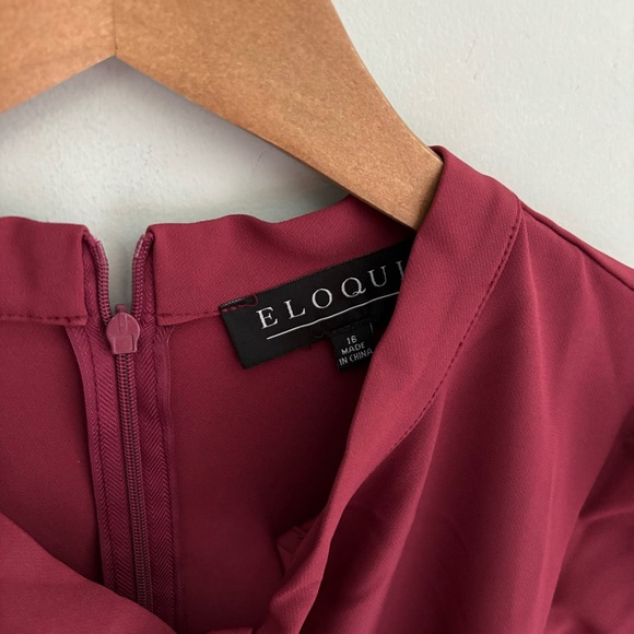 Eloquii Ruffle Front Keyhole Dress NWT Size 16 - Picture 5 of 5